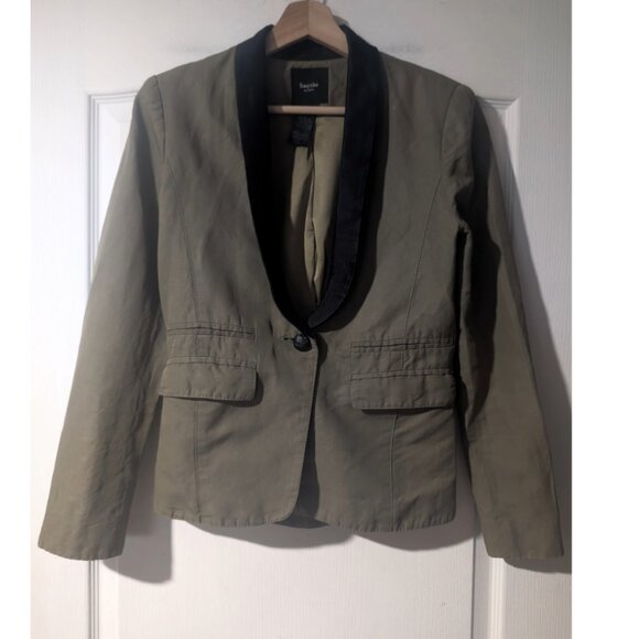 Smythe | Two-Tone Blazer In Olive - Picture 2 of 11